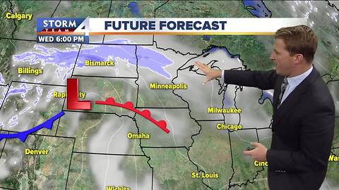 Cooler temperatures through the rest of the day