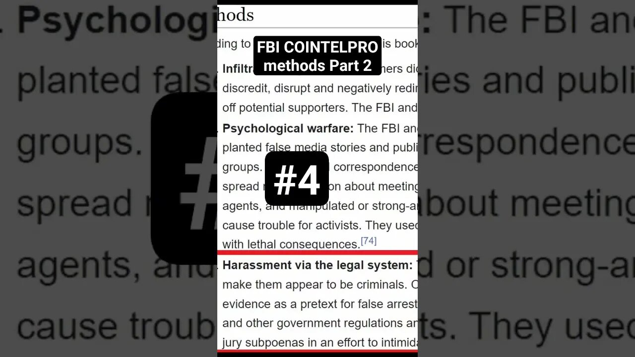 Part 2: Methods used by the FBI