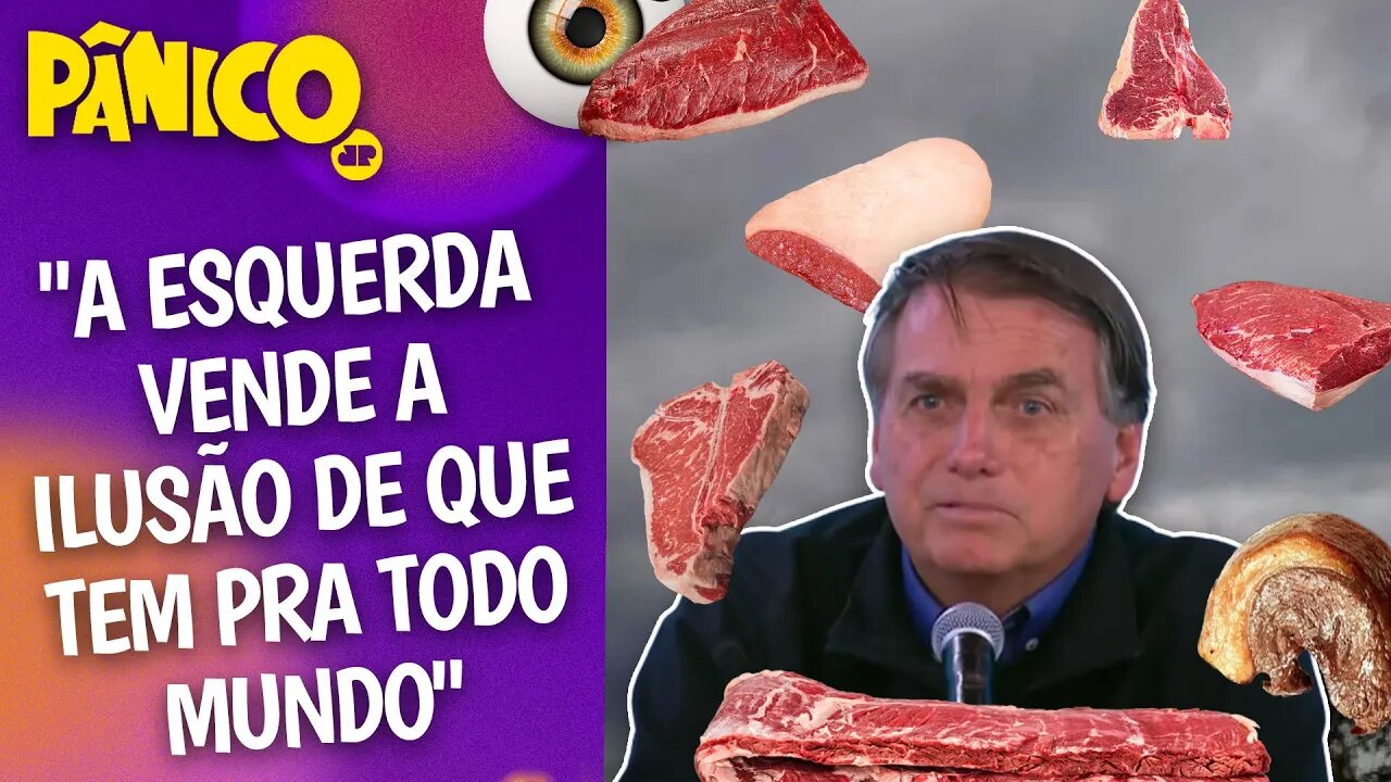 CHUVA DE PICANHA SECA NOÇÃO SOBRE REALIDADE DA DISTRIBUIÇÃO DE ALIMENTOS NO BRASIL? Bolsonaro avalia