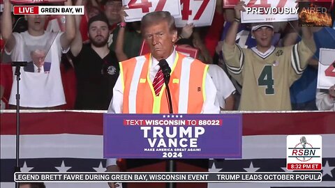 President Trump Holds a Rally in Green Bay WI Oct 30 2024