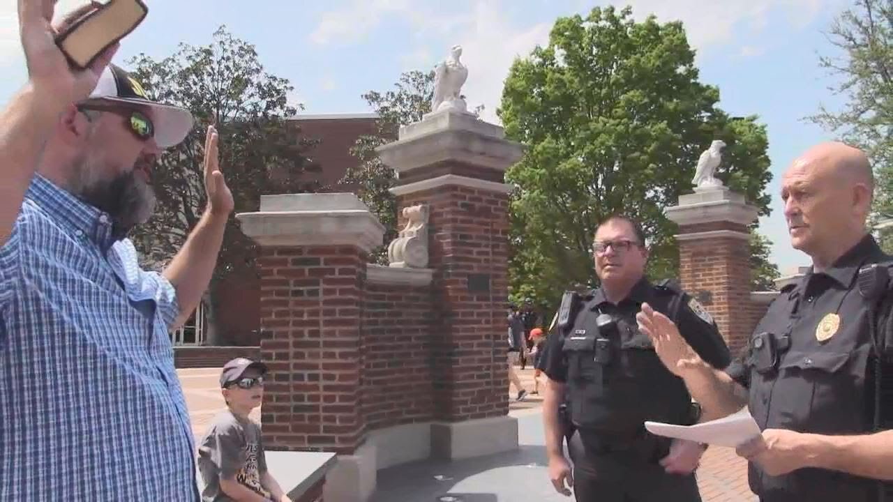 Problems w/Police - Auburn Spring Football Game - Kerrigan Skelly Street Preaching