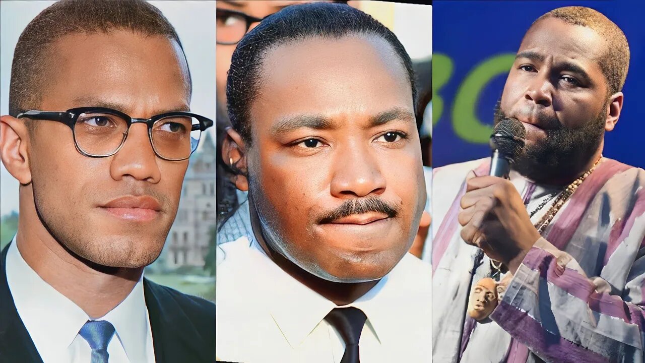 Dr King & Malcolm X Played White Media/ Frederick Snowbunny