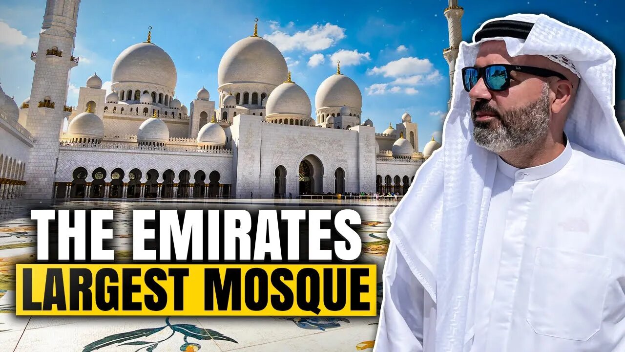 Emirates Largest Mosque, The Sheikh Zayed Grand Mosque, White Mosque Abu Dhabi