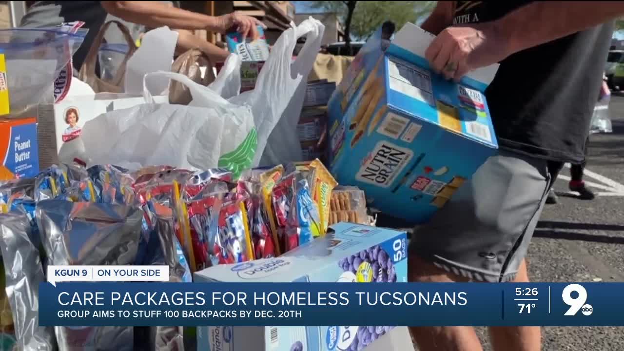 Volunteers help create care packages for those in need this holiday season