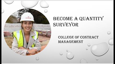 Become a quantity surveyor