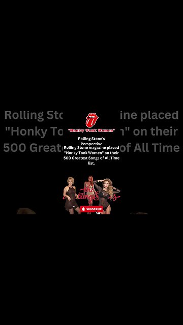 Honkey Tonk Women Rolling Stone's Perspective #shorts #rollingstones #rocknroll
