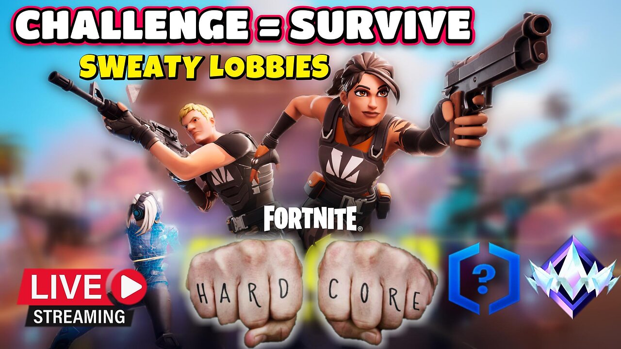 FORTNITE | Dropping into real lobbies trying to survive