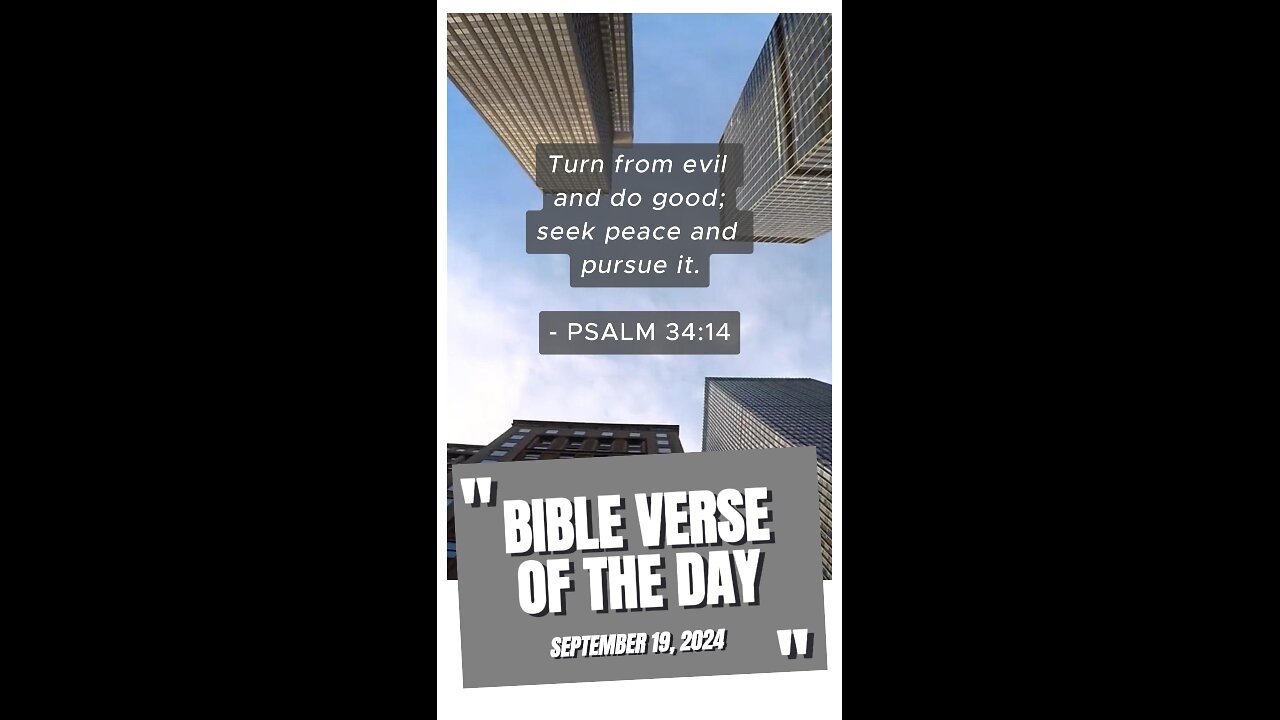 Bible Verse of the Day: September 19, 2024