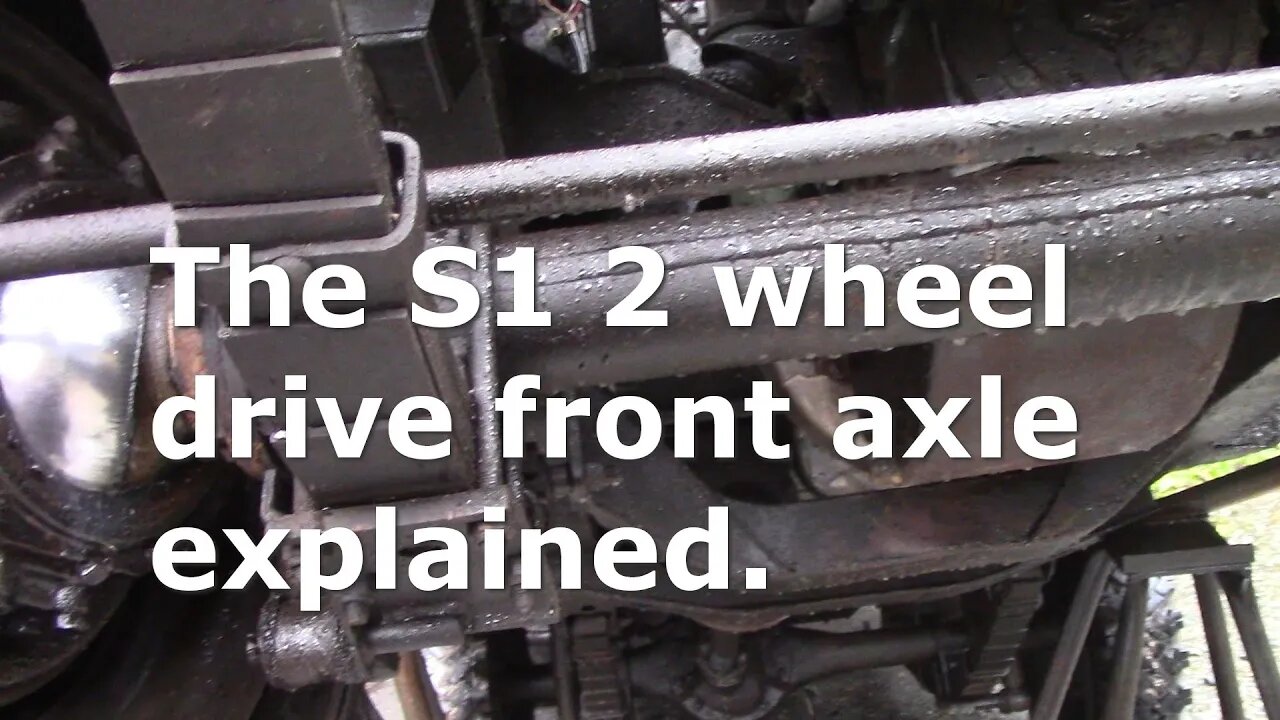 The S1 2-wheel drive front axle explained