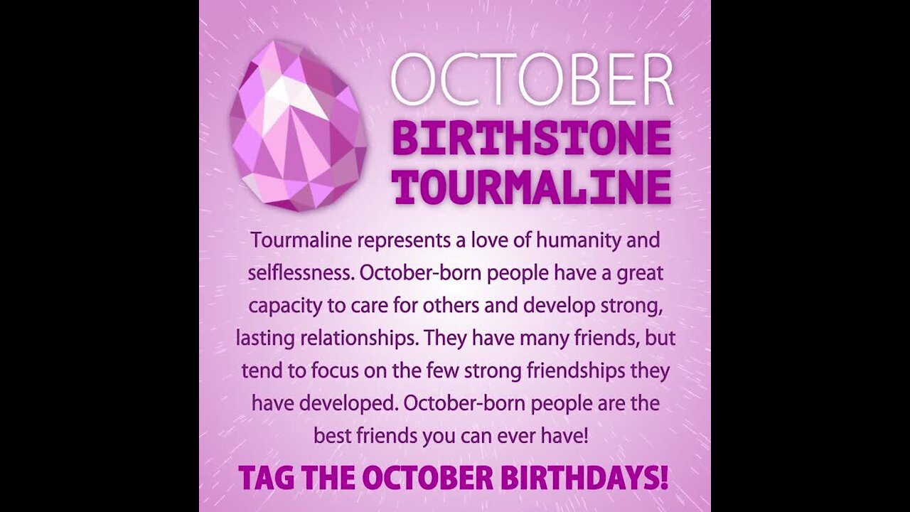 October Birthstone Tourmaline [GMG Originals]