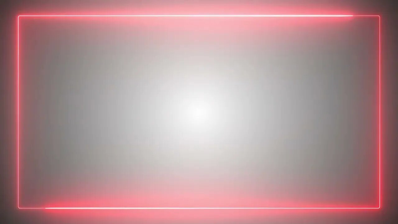 Neon Red Border And White Background Backdrop Motion Graphics 4K Copyright Free