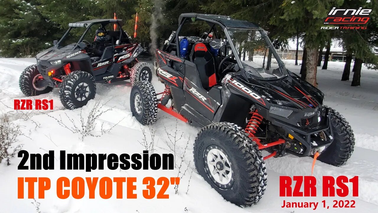 ITP COYOTE 32" UTV Tire Winter Testing RZR RS1 | Irnieracing SXS