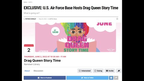 The Air Force Hosts Drag Queen Story Time