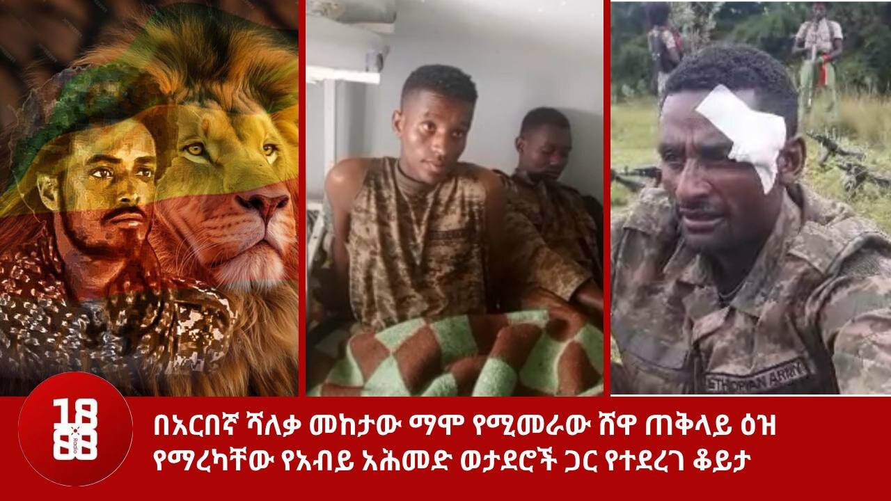 በአርበኛ ሻለቃ መከታው ማሞ የሚመራው ሸዋ ጠቅላይ ዕዝ የማረካቸው የአብይ አሕመድ ወታደሮች ጋር የተደረገ ቆይታ