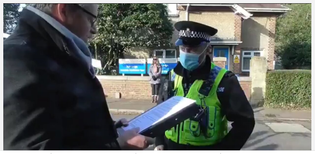 UK Police will be arrested as complicit if they dont close down vaccine centers