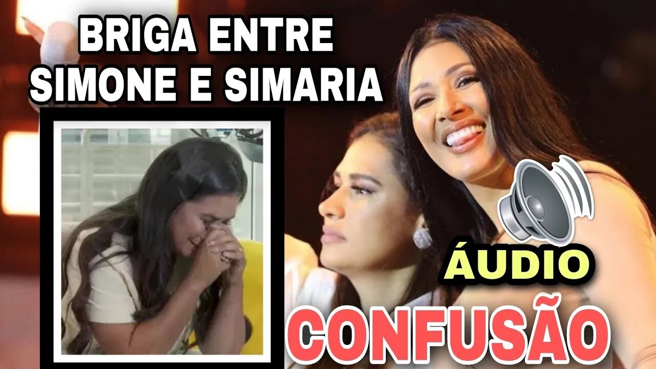 Ouça áudio de barraco entre Simone e Simaria no Programa do Ratinho #Simineesimaria #simoneesimaria