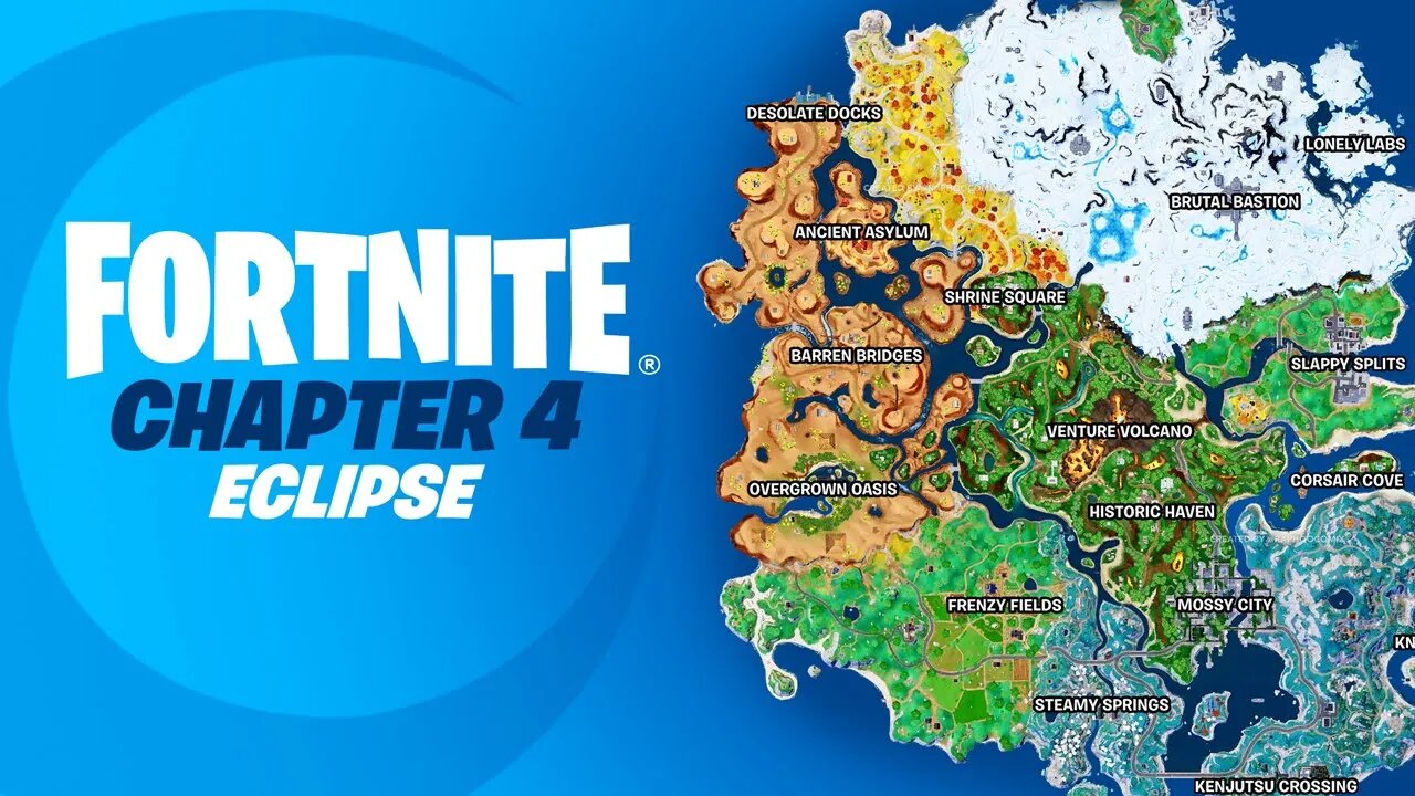 Fortnite Season 4 Chapter 4 - Map Reveal