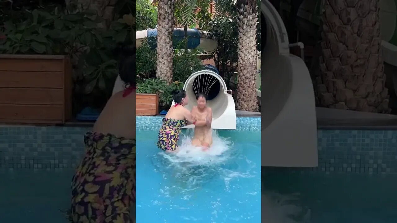 Best Funny videos 2022 😂 Water Park #2 #shorts #poseitv