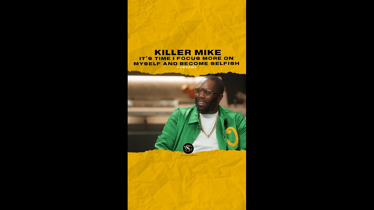 @killermike It’s time I focus more on myself and become selfish