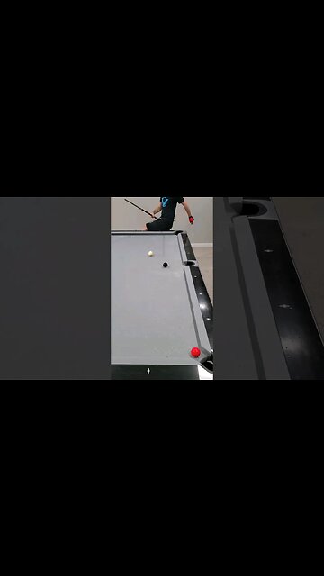 INSANE LONG CURVE - POOL TRICK! #8ballpool #shorts