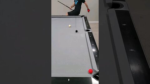 INSANE LONG CURVE - POOL TRICK! #8ballpool #shorts