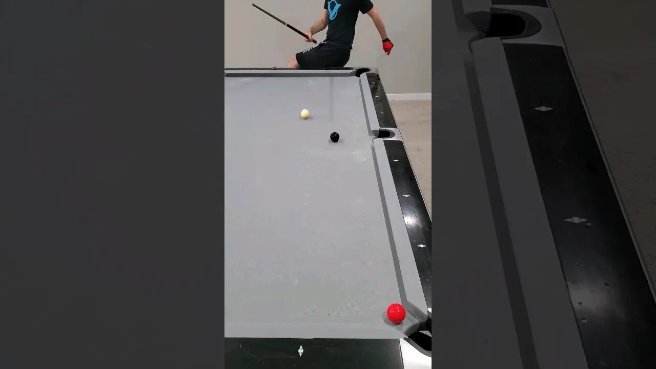 INSANE LONG CURVE - POOL TRICK! #8ballpool #shorts