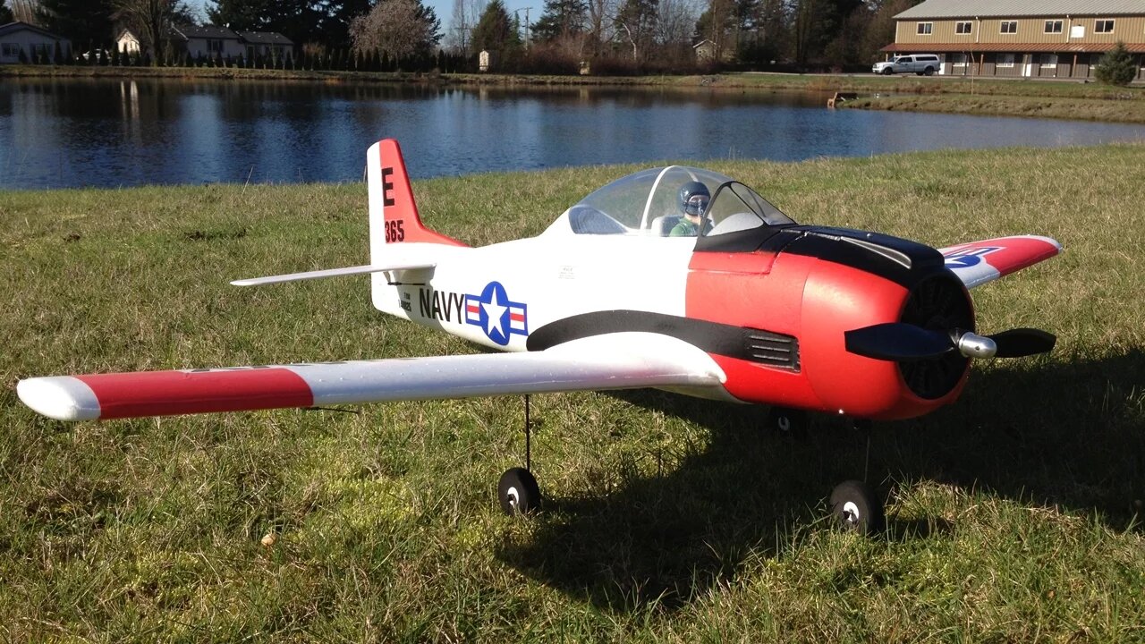 Trojan Mayhem with our Parkzone T-28 Trojan Parkflyers on a Bright and Beautiful Day