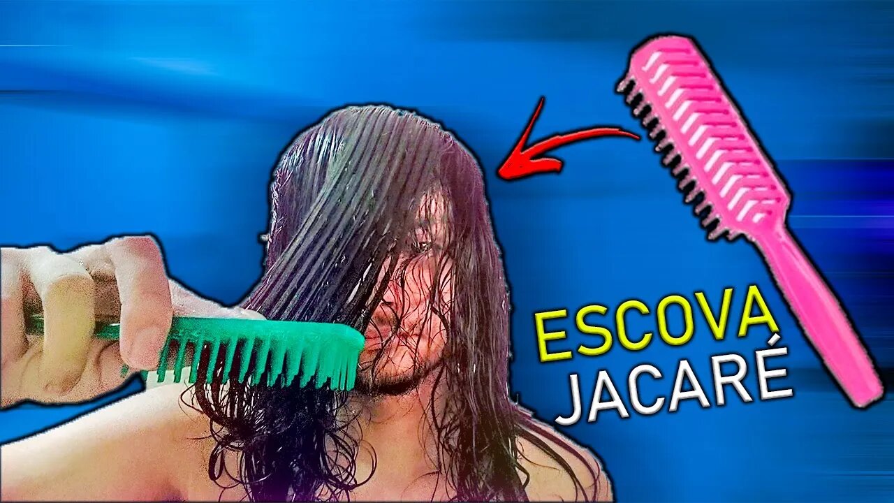 LAVANDO E FINALIZANDO CABELO COM ESCOVA JACARÉ🦎