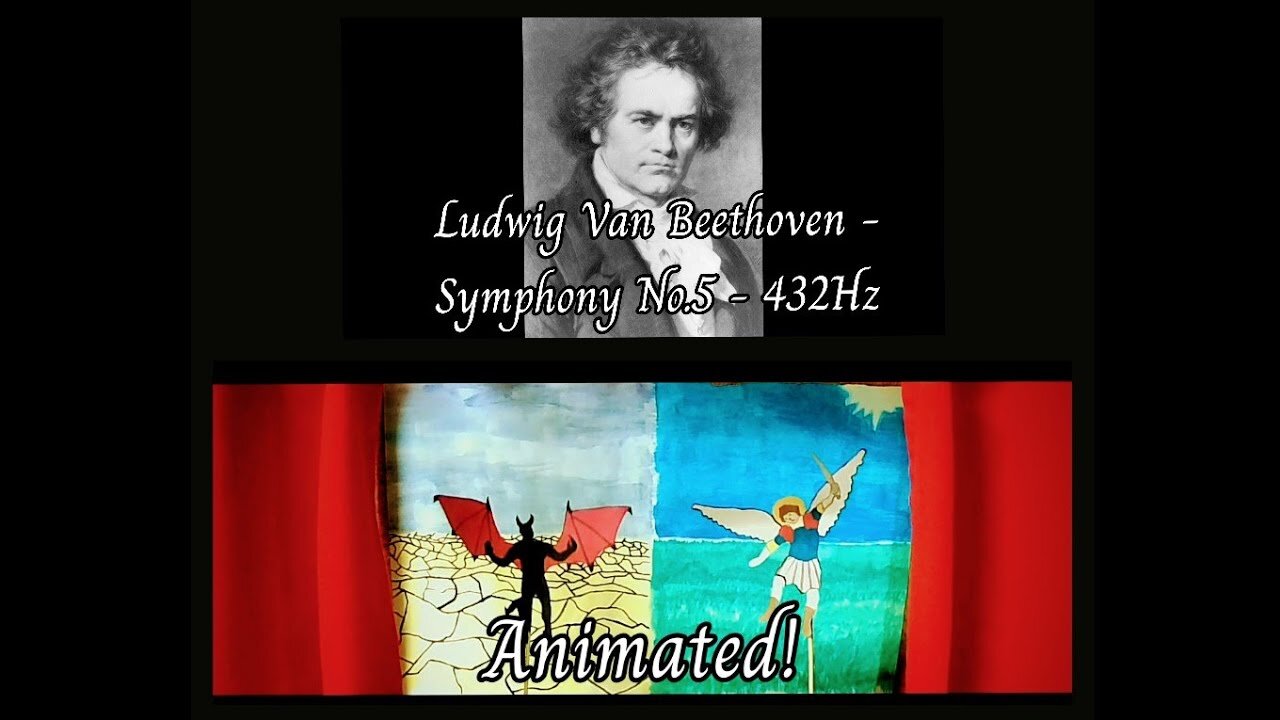 Beethoven - Symphony No.5 (432Hz) - Animated!