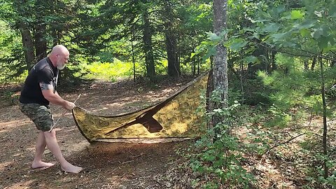 Another Poncho Shelter!