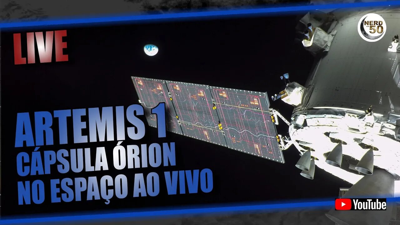 CÁPSULA ÓRION AO VIVO DO ESPAÇO [ARTEMIS 1]