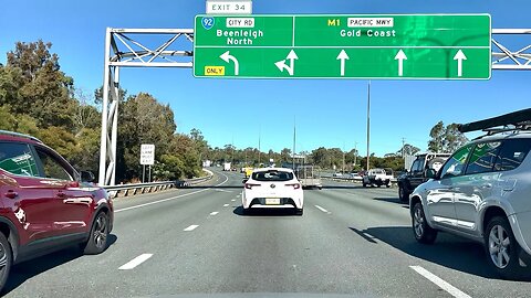 AUSTRALIA - Driving on Highway down to THE GOLD COAST || QLD || HDR - Dolby Vision