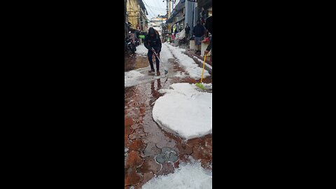 Heavy rainfall in shillong