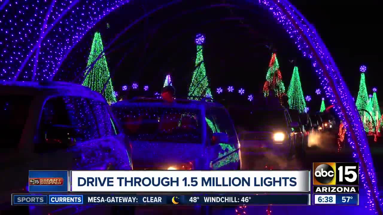 Drive-thru Christmas lights in Goodyear for half off