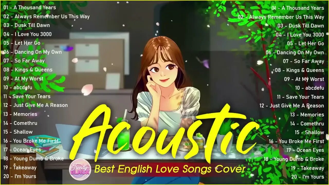 Chill English Acoustic Love Songs Cover Playlist 2023 ❤️ Soft Acoustic Cover Of Popular Love Songs 4