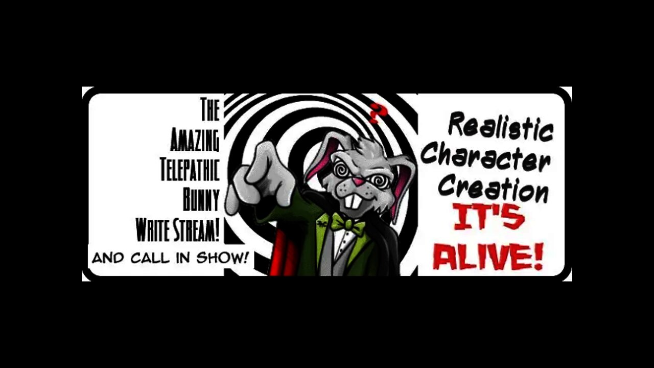 The Amazing Telepathic Bunny Write Stream! Realistic Character Creation!
