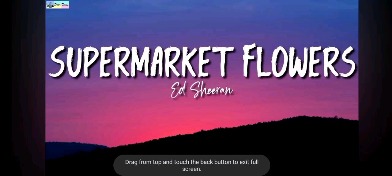 Supermarket flowers by Ed sheeran