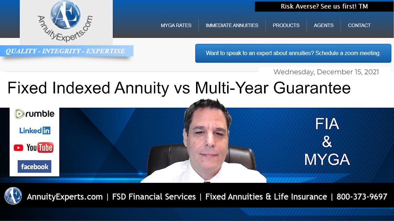 Fixed Indexed Annuity (FIA) vs Multi-Year Guarantee Annuity (MYGA)