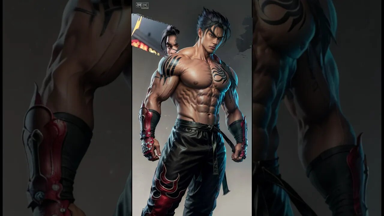 AI Art Jin Kasama Tekken - Arts 4k #shorts