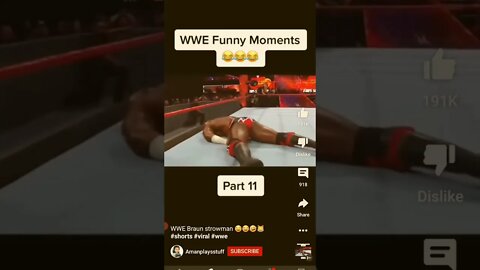 WWE Funny moment #wwe #braunstrowman #wrestling #wwemayhem #wwesmackdown #wweraw #wwerawhighlights