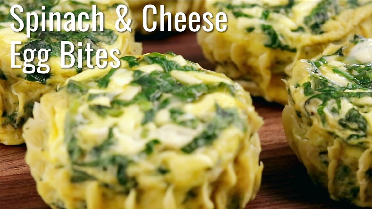 Keto Spinach and Cheese Egg Bites | Fluffy Low-Carb Breakfast Treat