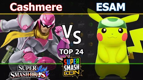 Cashmere (C. Falcon) vs. PG|ESAM (Pikachu) - Wii U Singles Top 24 - SSC2017