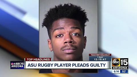 ASU rugby player who kicked a UofA opponent pleads guilty