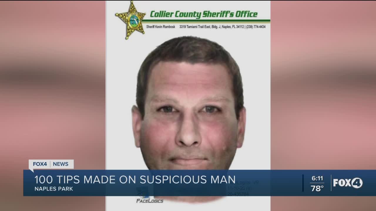 Over 100 tips made in Naples search for suspicious man