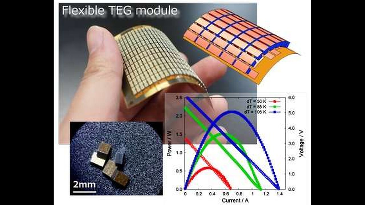 Flexible thermoelectric generator module