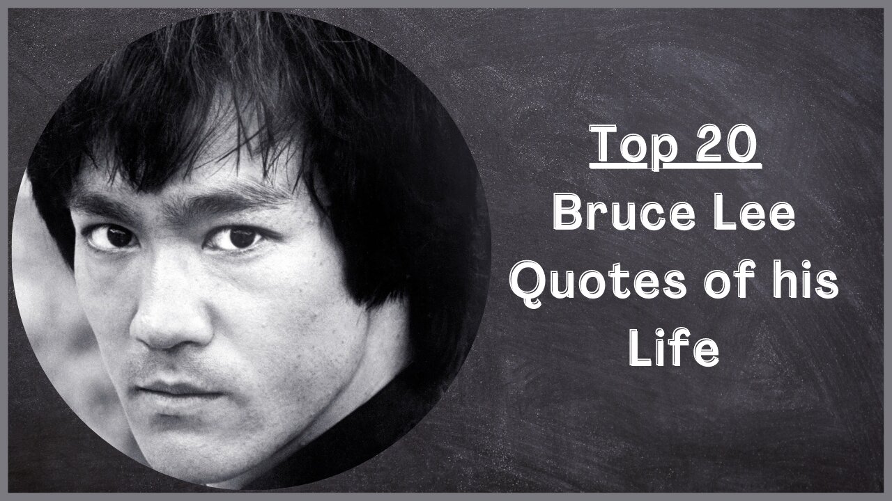 Top 20 Bruce Lee Life, motivational, inspirational Quotes