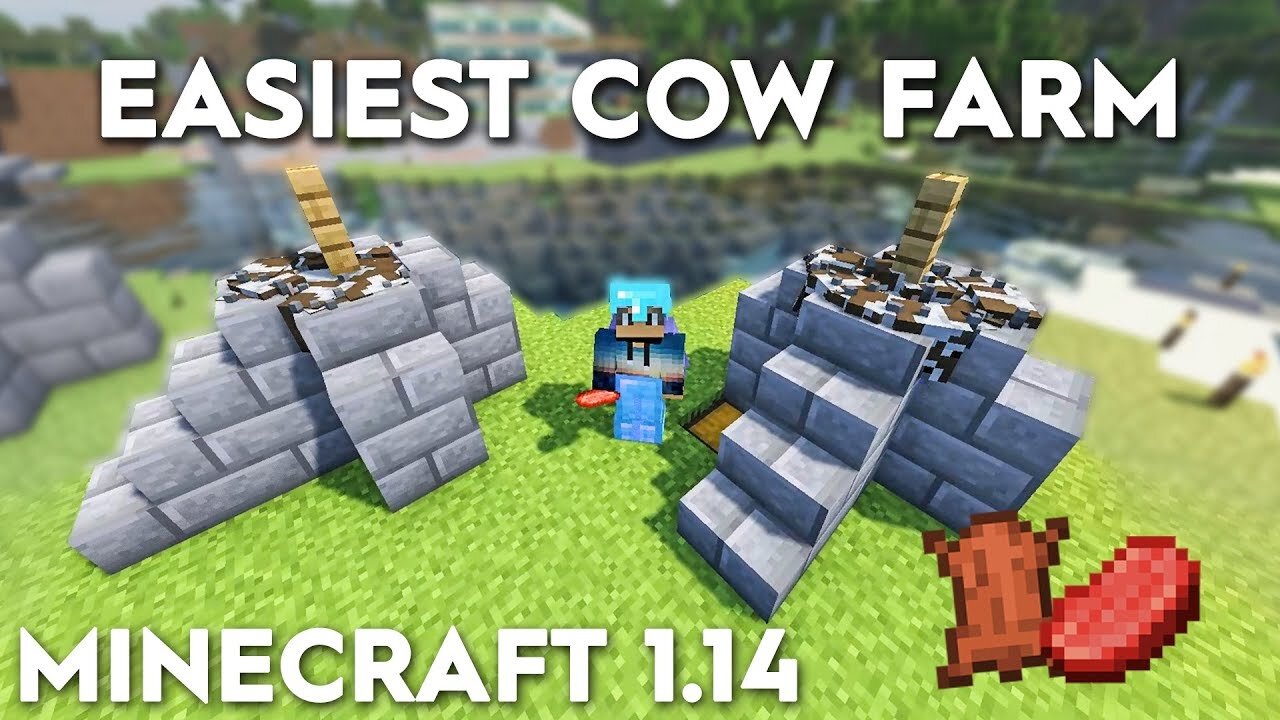 Minecraft Easiest Cow Farm - 1.16/1.15 - Compact and Simple!