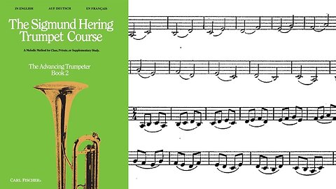 🎺🎺 [MÉTODO DE TROMPETE] Livro 2 do método de Sigmund Hering 19 & 20 - A Major / Lá Maior