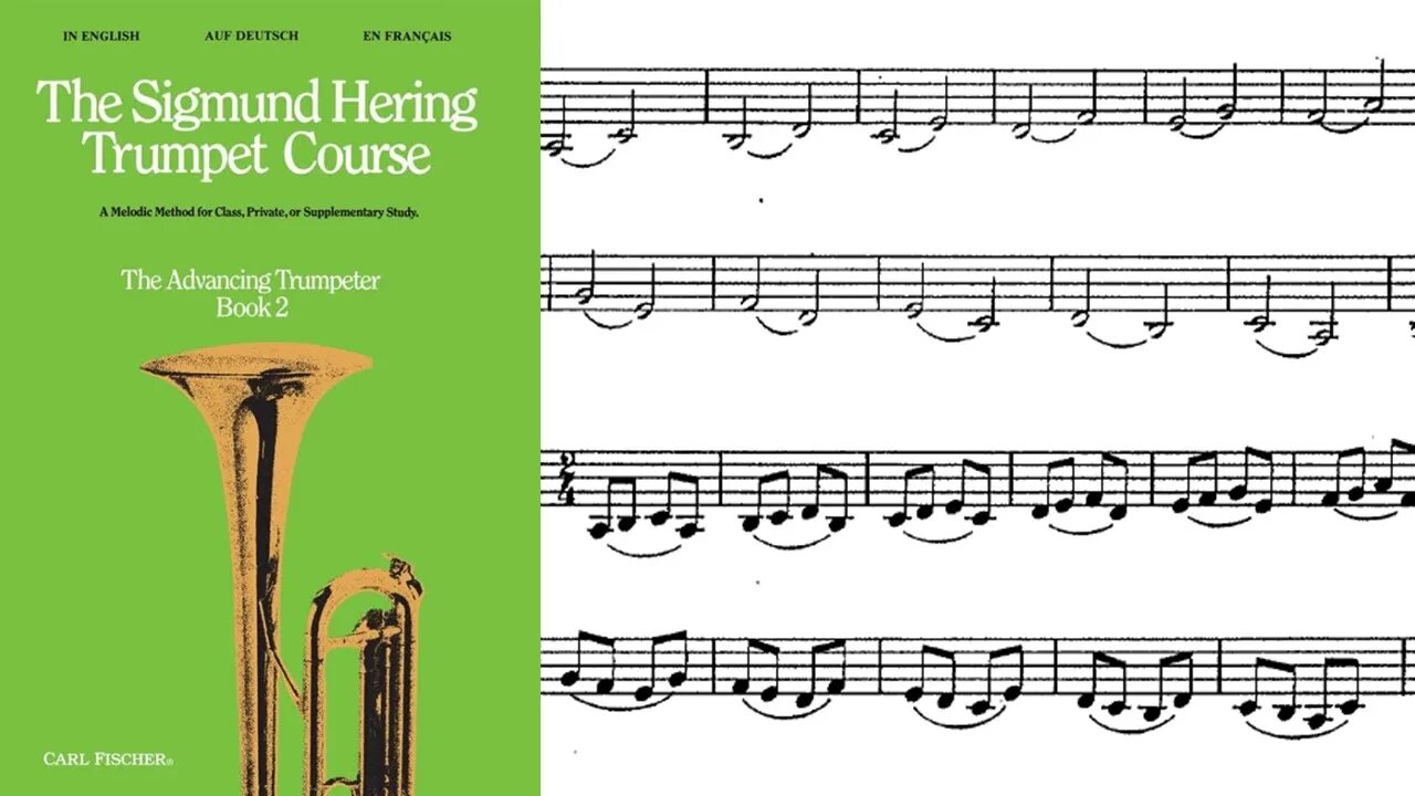🎺🎺 [MÉTODO DE TROMPETE] Livro 2 do método de Sigmund Hering 19 & 20 - A Major / Lá Maior