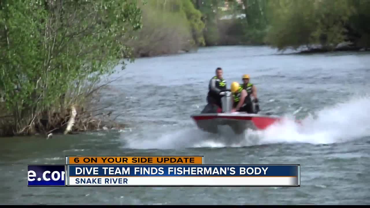 Dive team finds missing fisherman's body in the Snake River